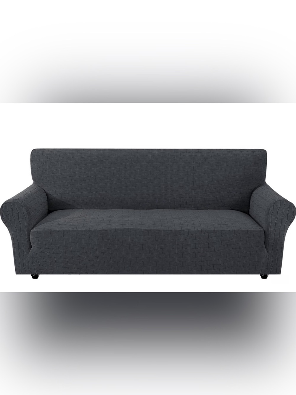 Stretch Couch Cover Non-Slip Sofa Slipcover for 3 Seater Sofa Dark Gray